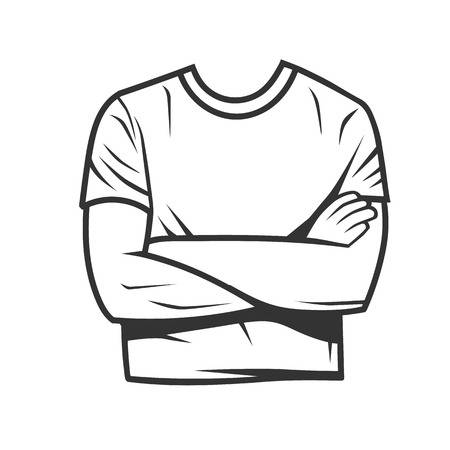 Folded arms clipart.