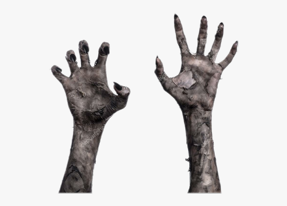 Death Arms Nails Hands Effects Makeup Zombie Black
