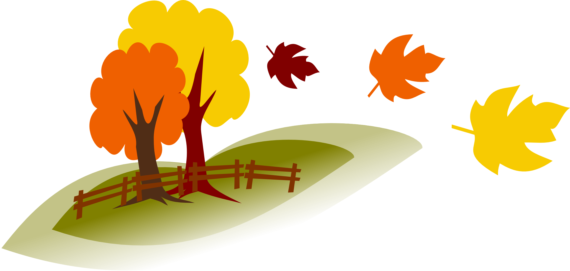 clipart august fall