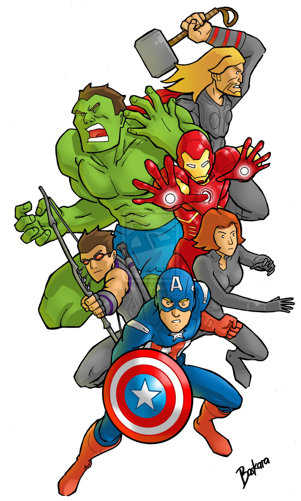 Cartoon clipart avengers, Cartoon avengers Transparent FREE