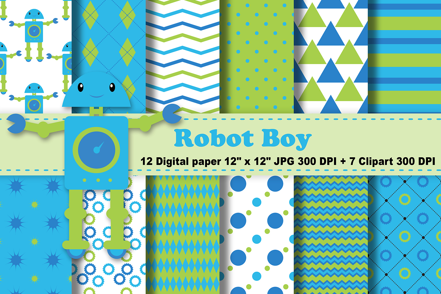 Robot Digital Paper, Robot Boy Digital Paper, Boys Background, Baby Boy  Pattern, Gears Background, Scrapbook Papers, Digital Scrapbook, Robot  Clipart