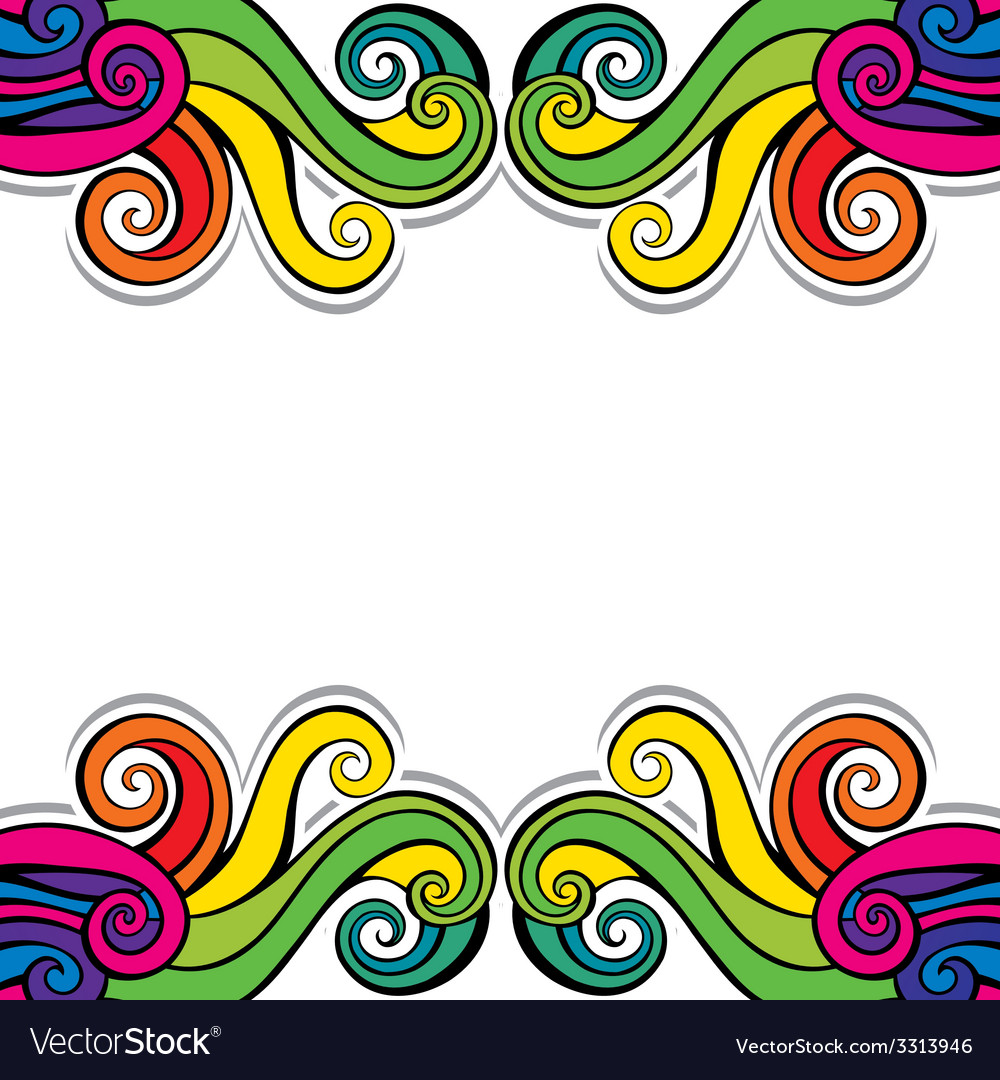 Colorful swirl design background