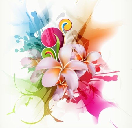 Free Flower Background Design Elements Clipart and Vector