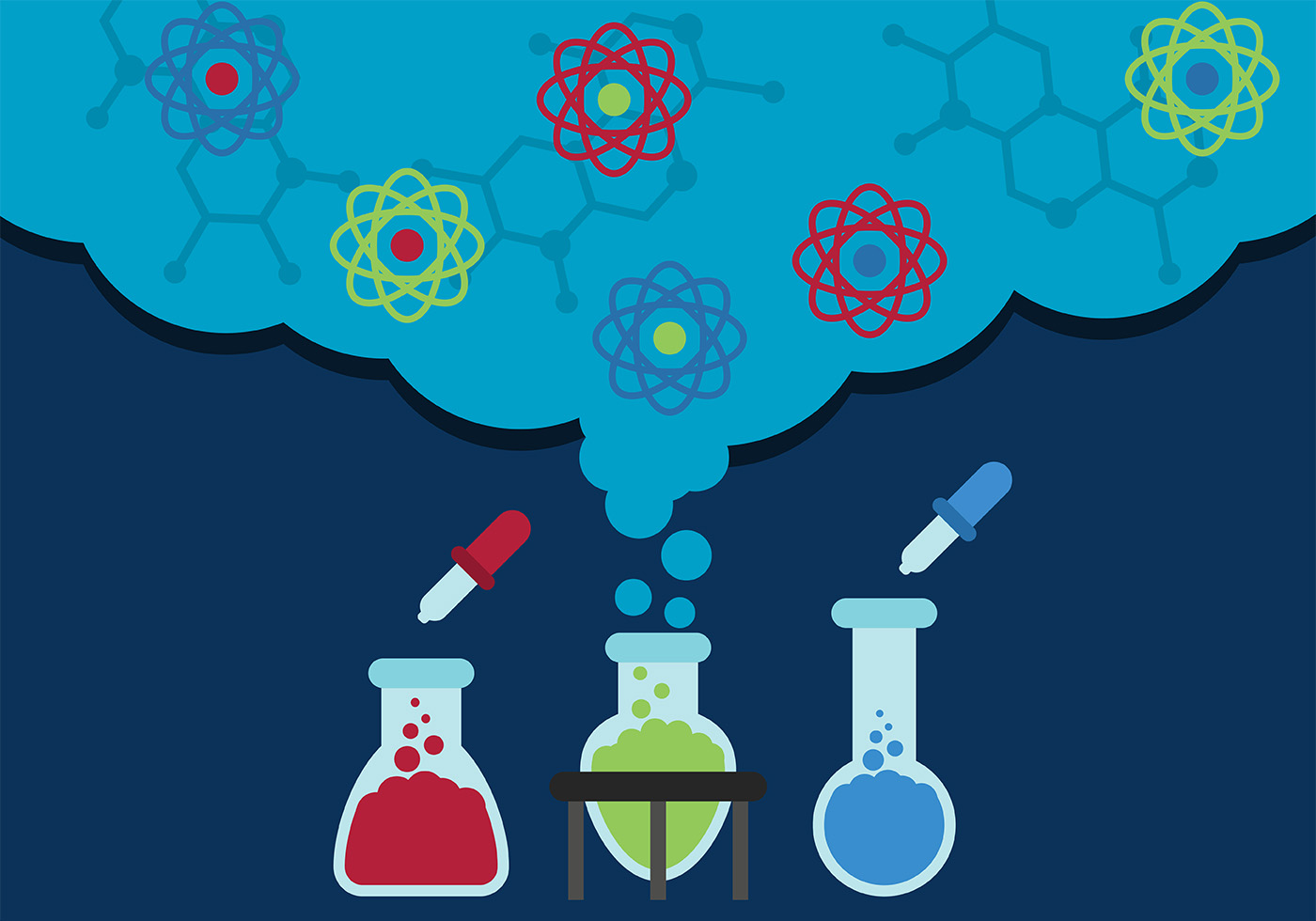 Science Background Free Vector Art