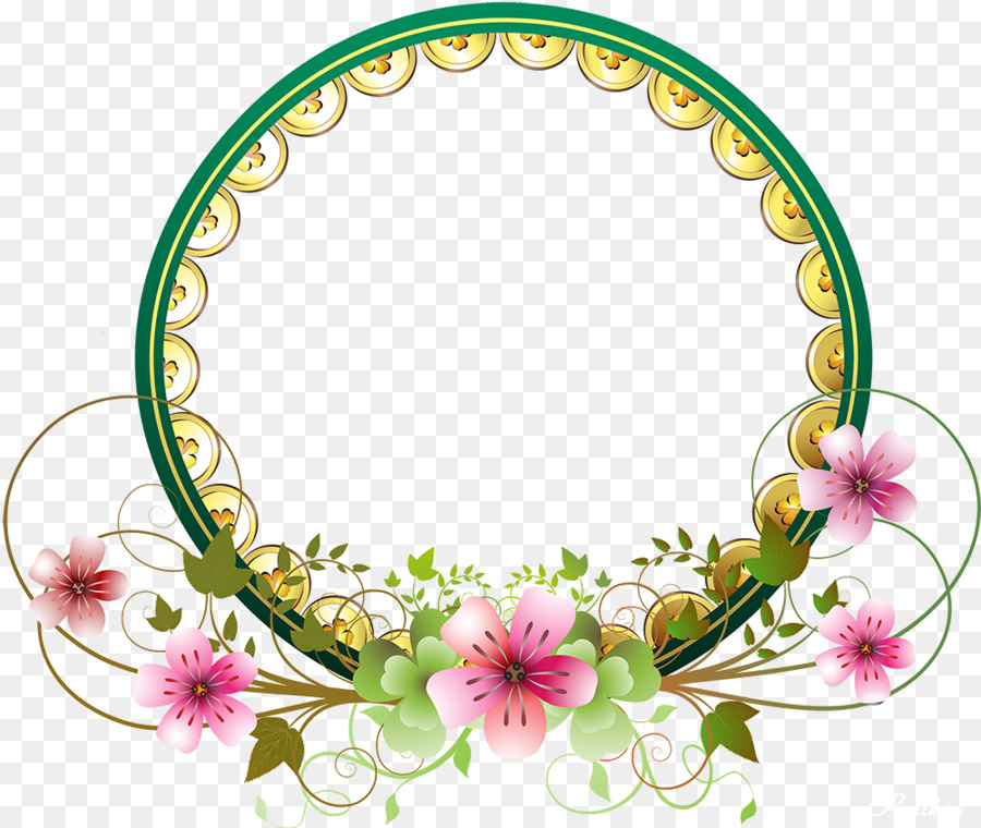 Floral Wedding Invitation Background clipart