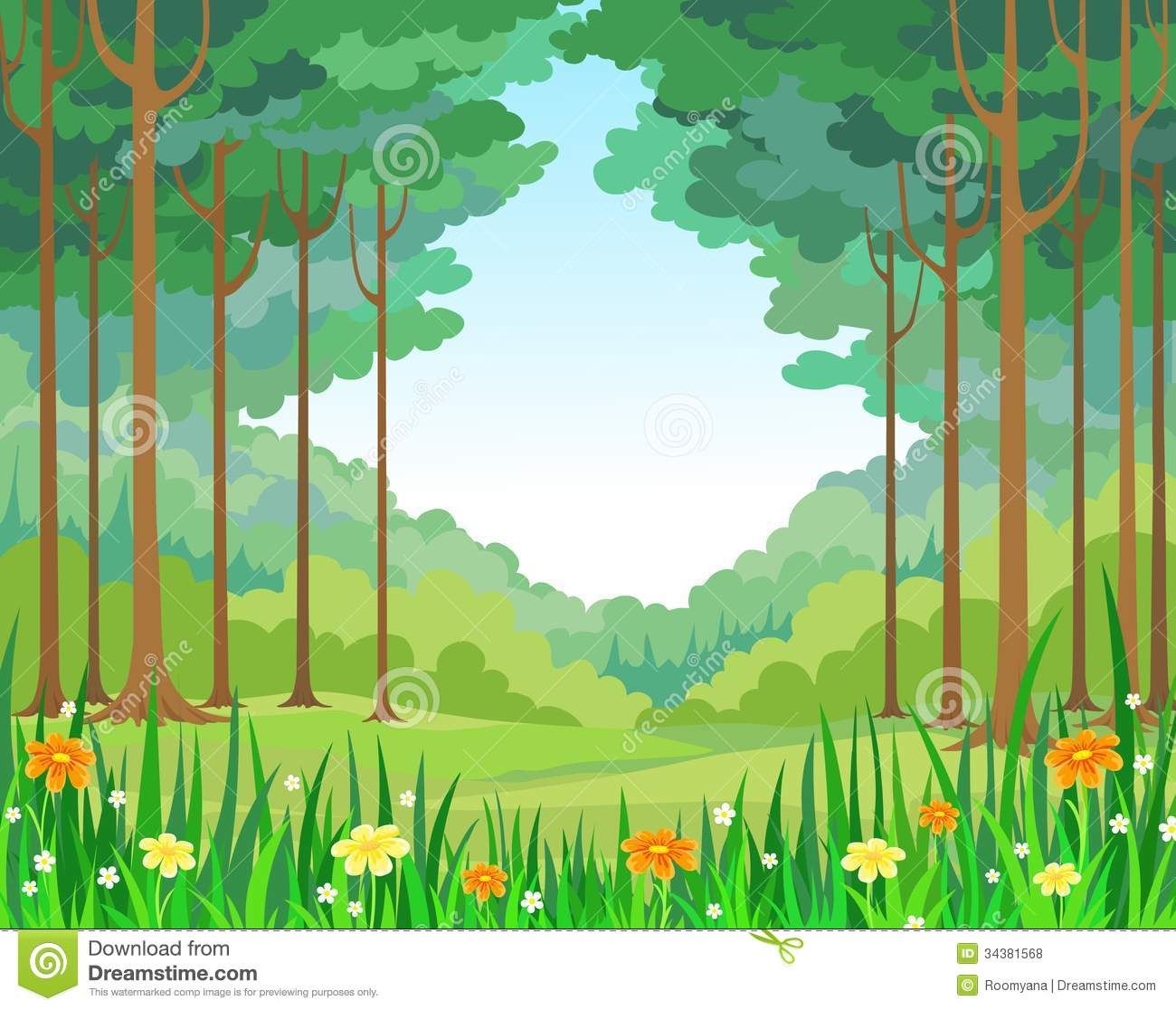 Stylized forest stock.