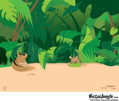 Free Jungle Scene Backgrounds Clipart and Vector Graphics