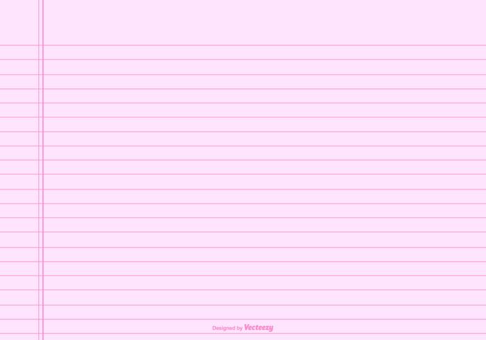 Pink Lined Note Paper Background