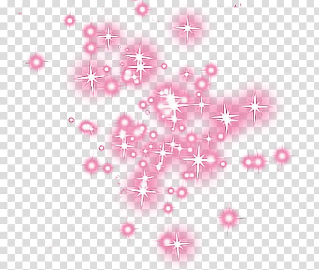 Pink stars illustration, , pink glitter transparent