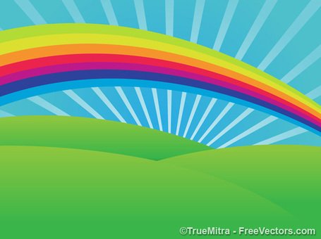 Free Rainbow Scenic Backgrounds Clipart and Vector Graphics