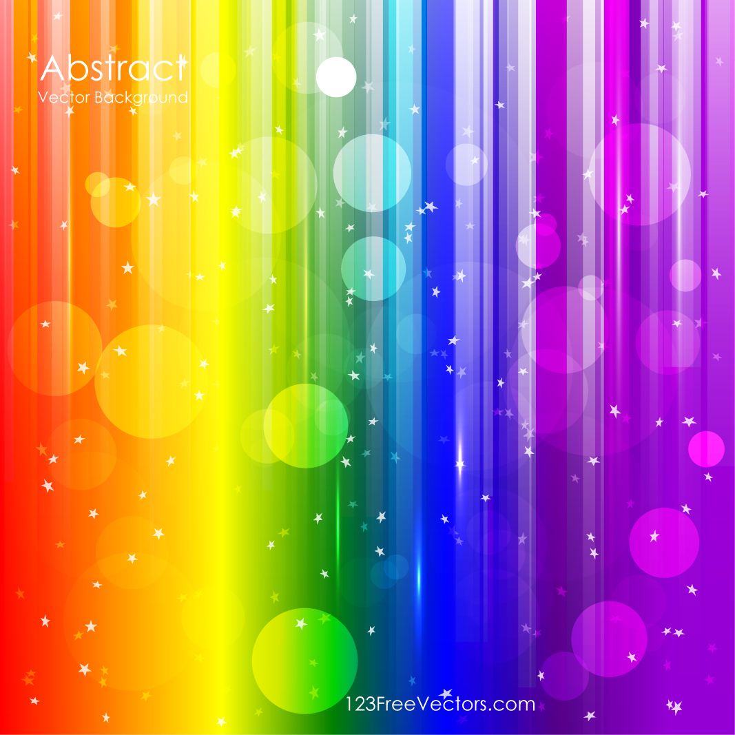 Rainbow background clip.