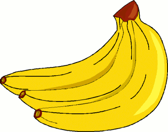 Animated banana clipart.
