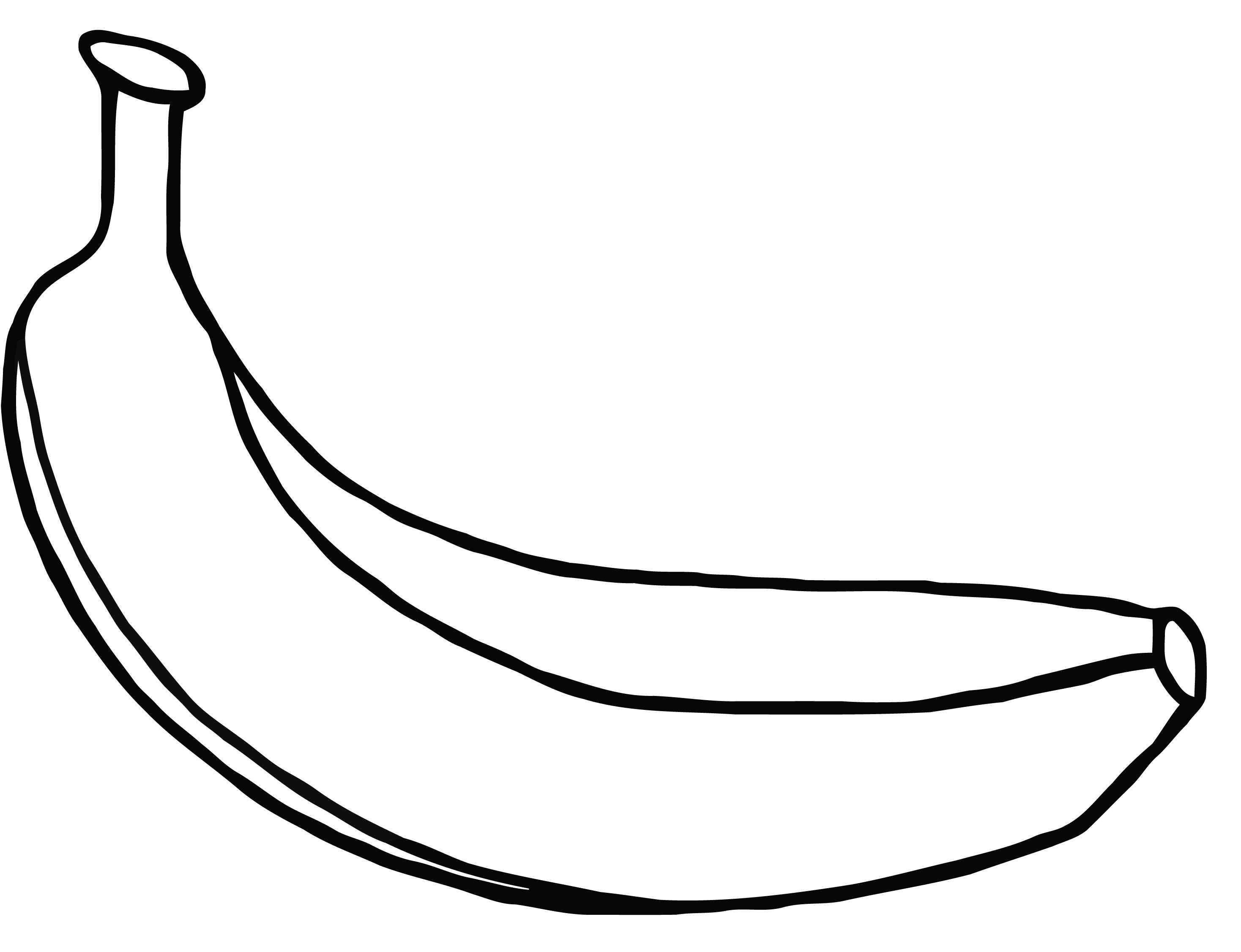 Free Banana Black And White Clipart, Download Free Clip Art