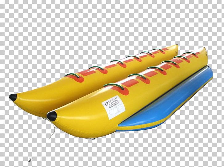 Inflatable boat banana.