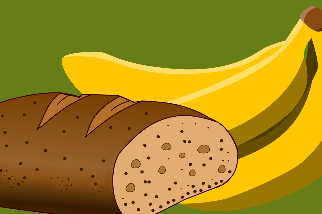 Clipart banana bread