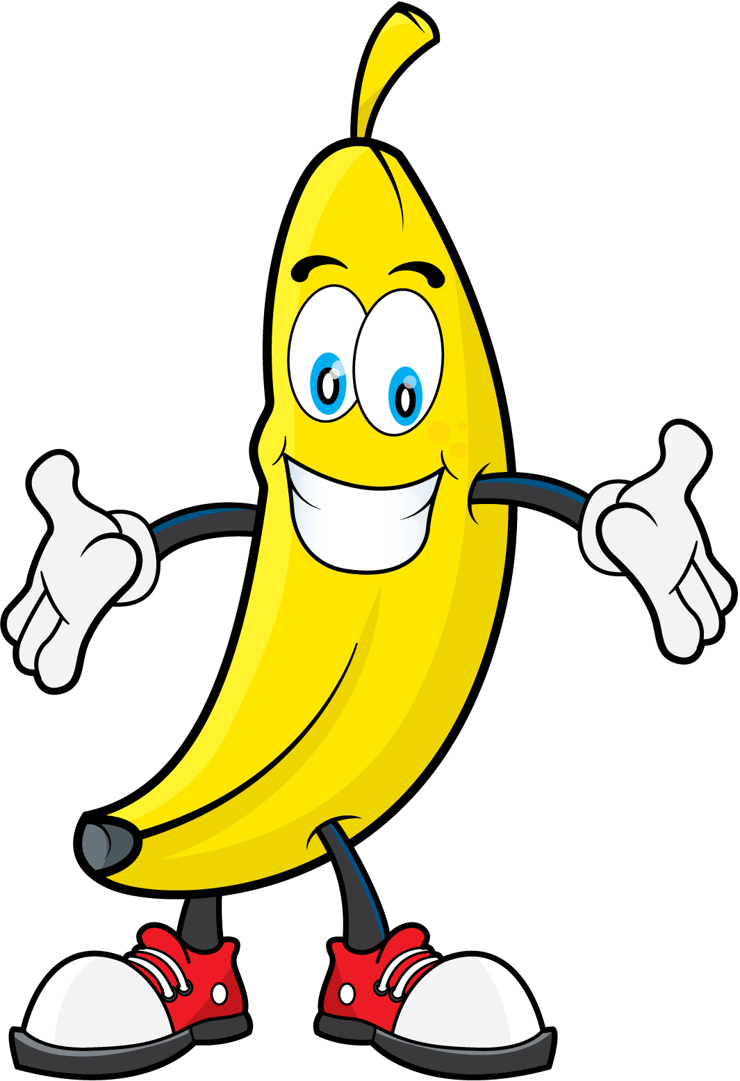 Cute banana clipart