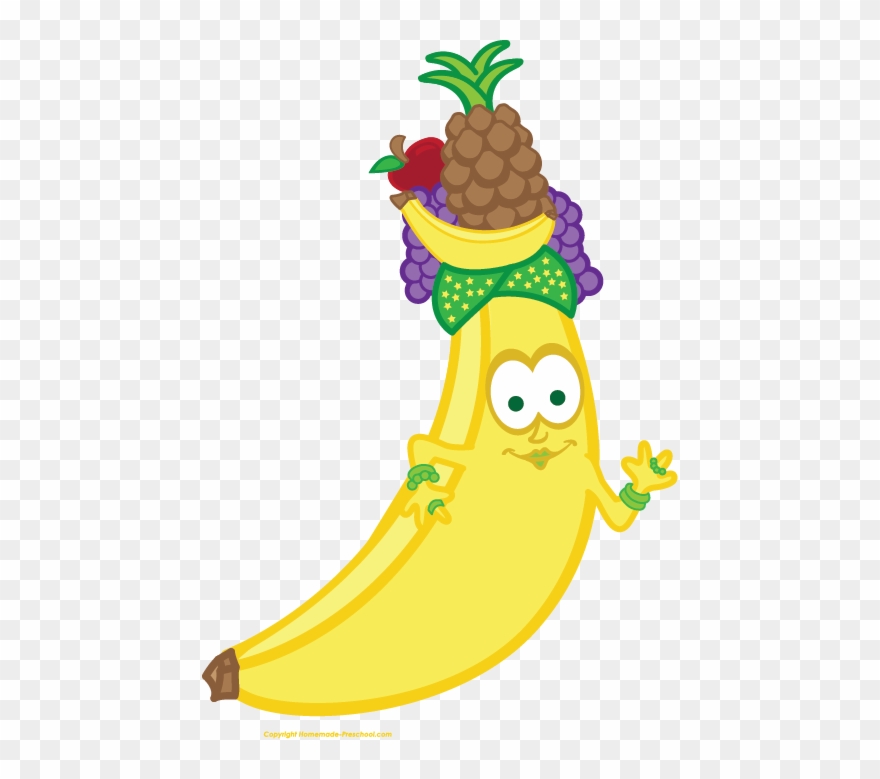 Pineapple clipart banana.