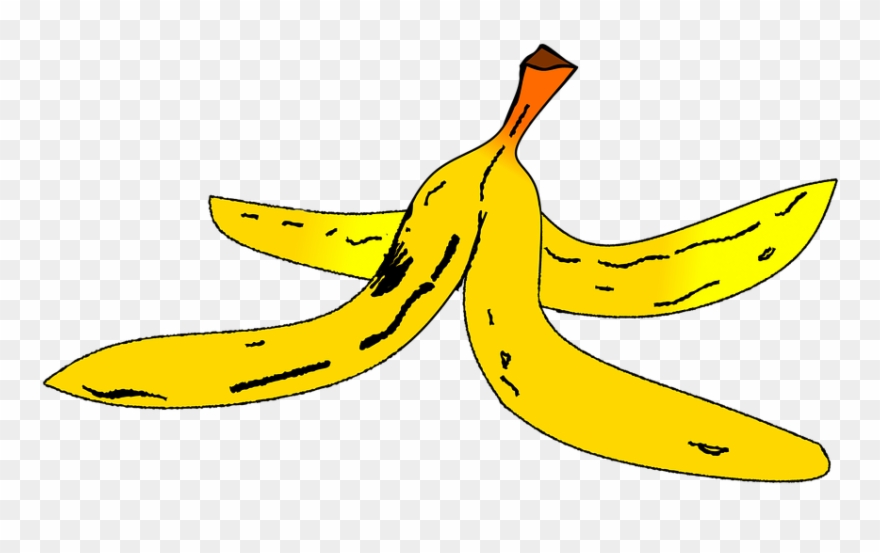 Banana peel cliparts.