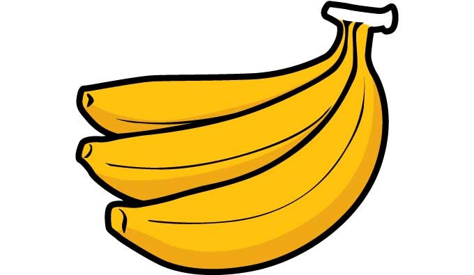 Image of Bananas Clipart Banana Bunch Template Of Bananas