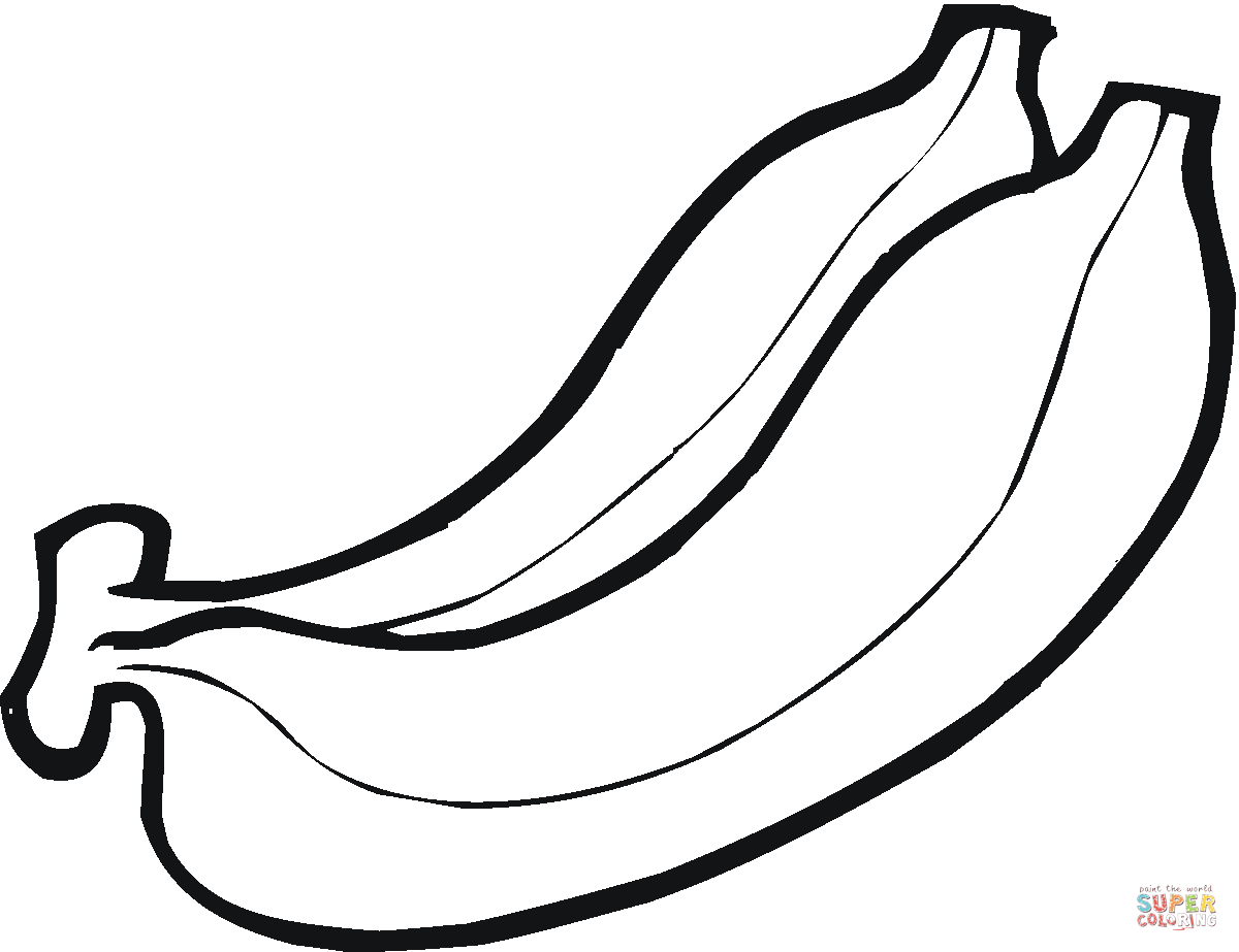 Banana template clip.