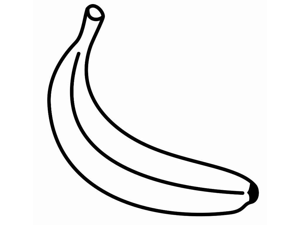 Banana clipart template.