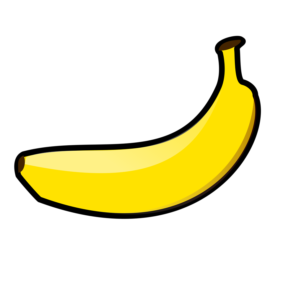 Banana clipart transparent.