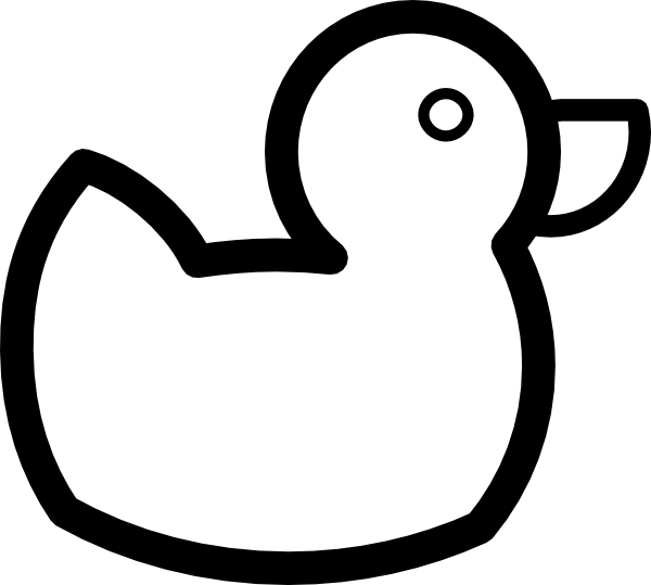 Black white duck.