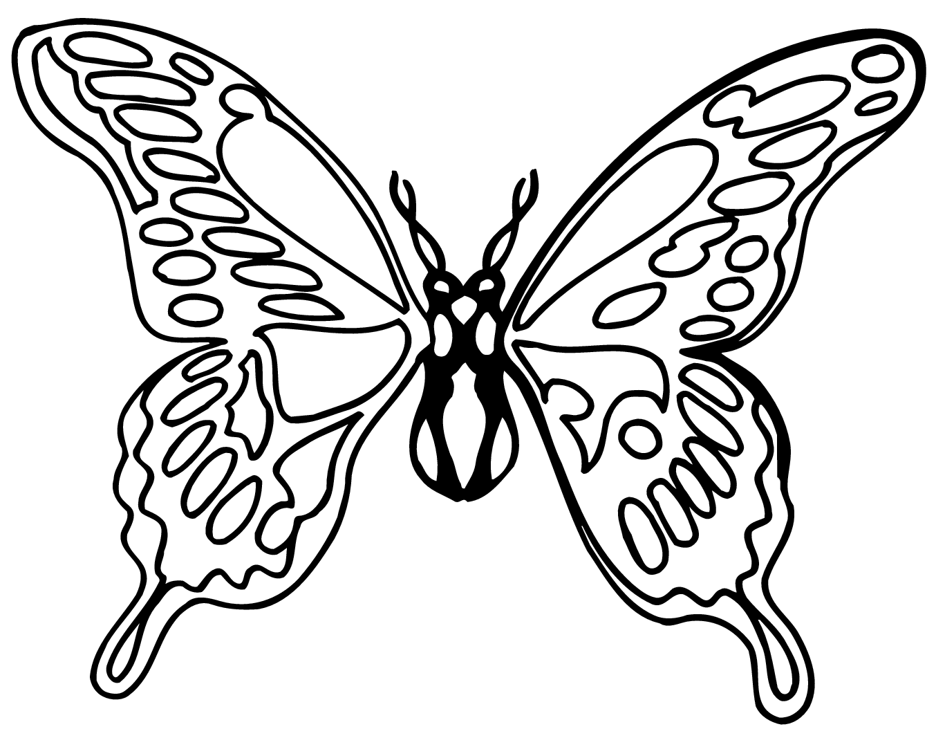 Free Butterfly Images Black And White, Download Free Clip