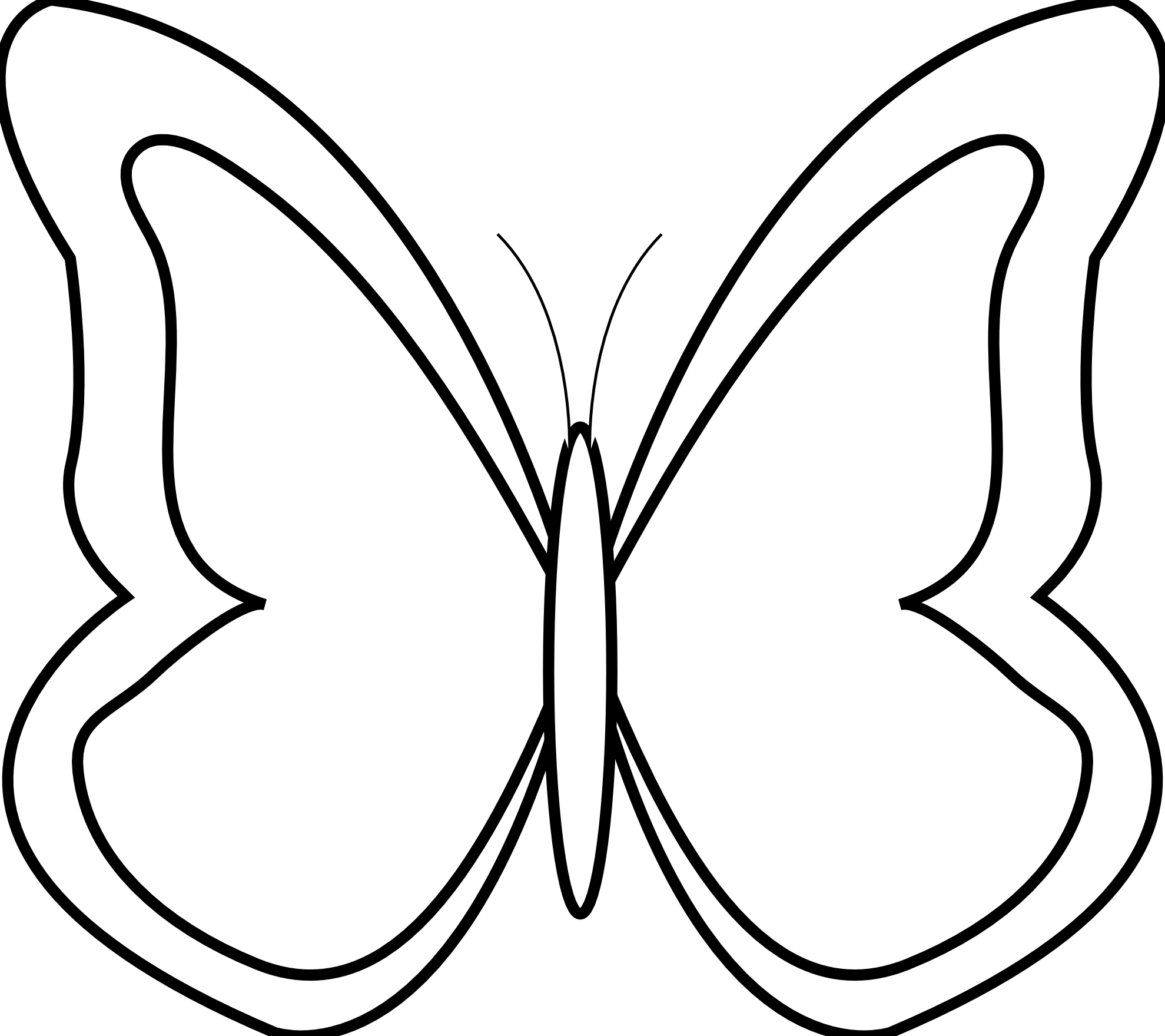 Black And White Butterfly Clip Art
