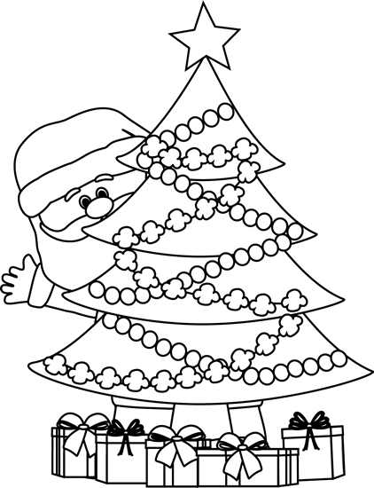 Free Christmas Clip Art Black And White, Download Free Clip
