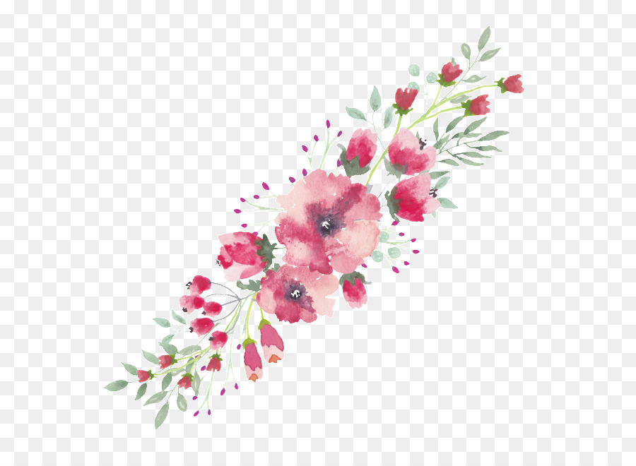 Floral design Aquarell Blumen clipart