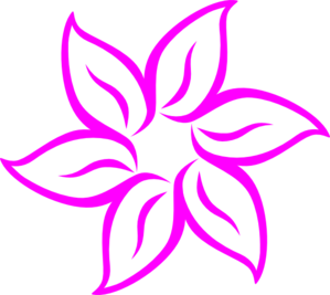 Hot Pink Flower Clip Art at Clker