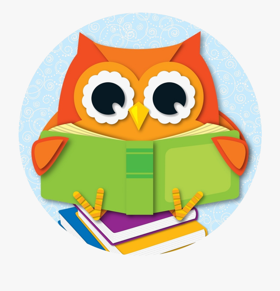 Owl with book.