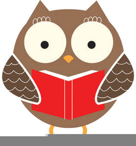 Owl book clipart.