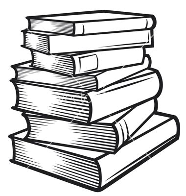 Stack of books vector