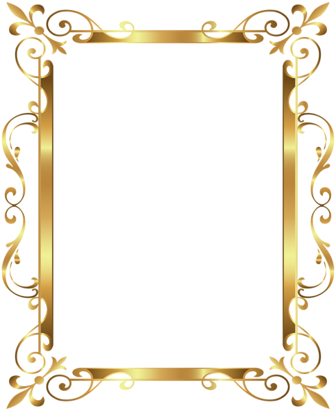 page border clipart gold