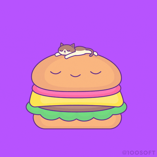 Cat burger gifs.