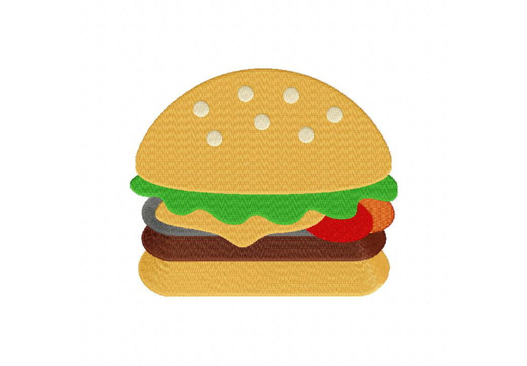Bbq burger clipart