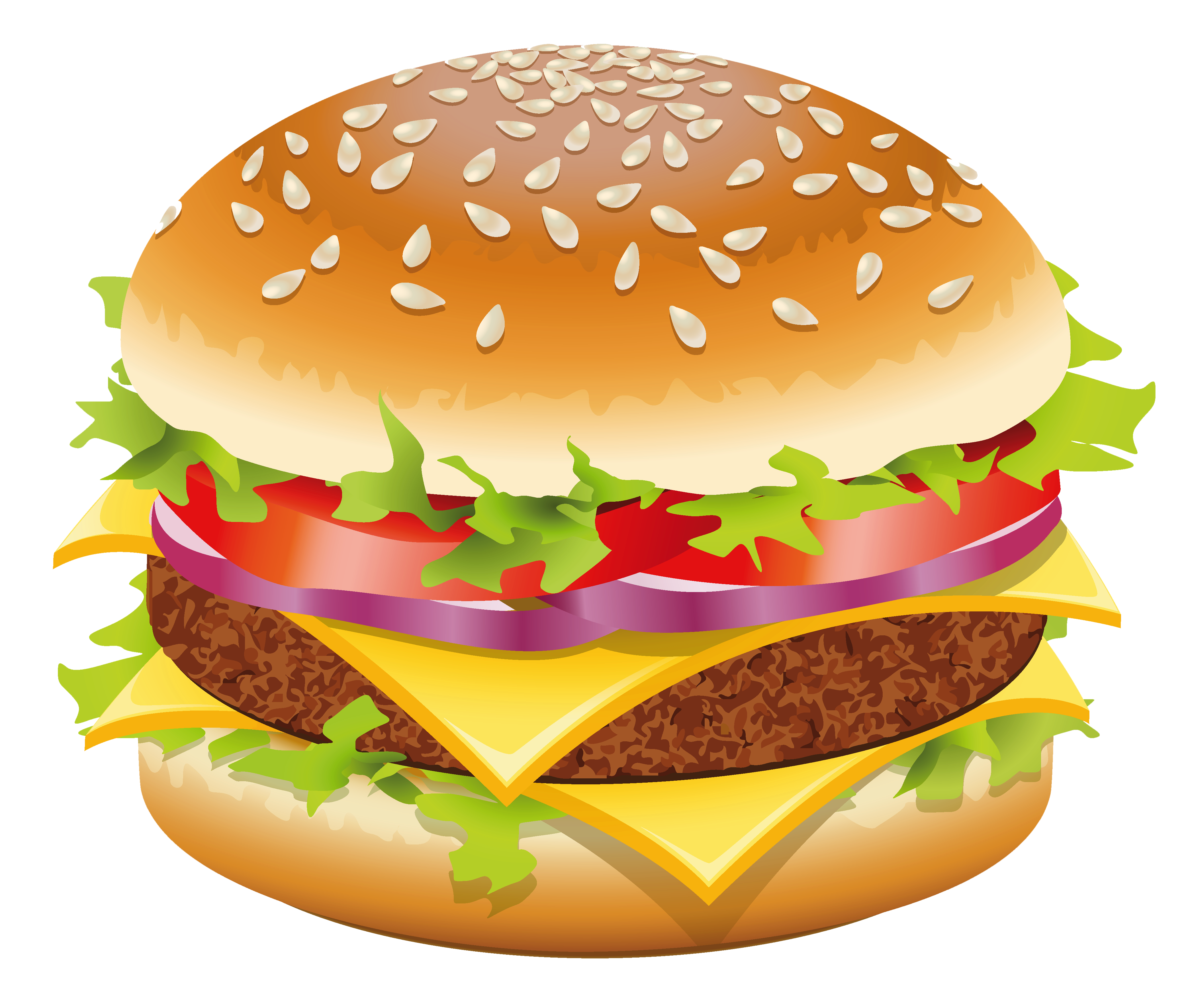 clipart burger clear background
