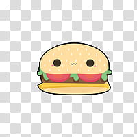 Cute burger transparent.