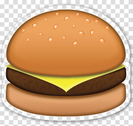 Burger emoji transparent.