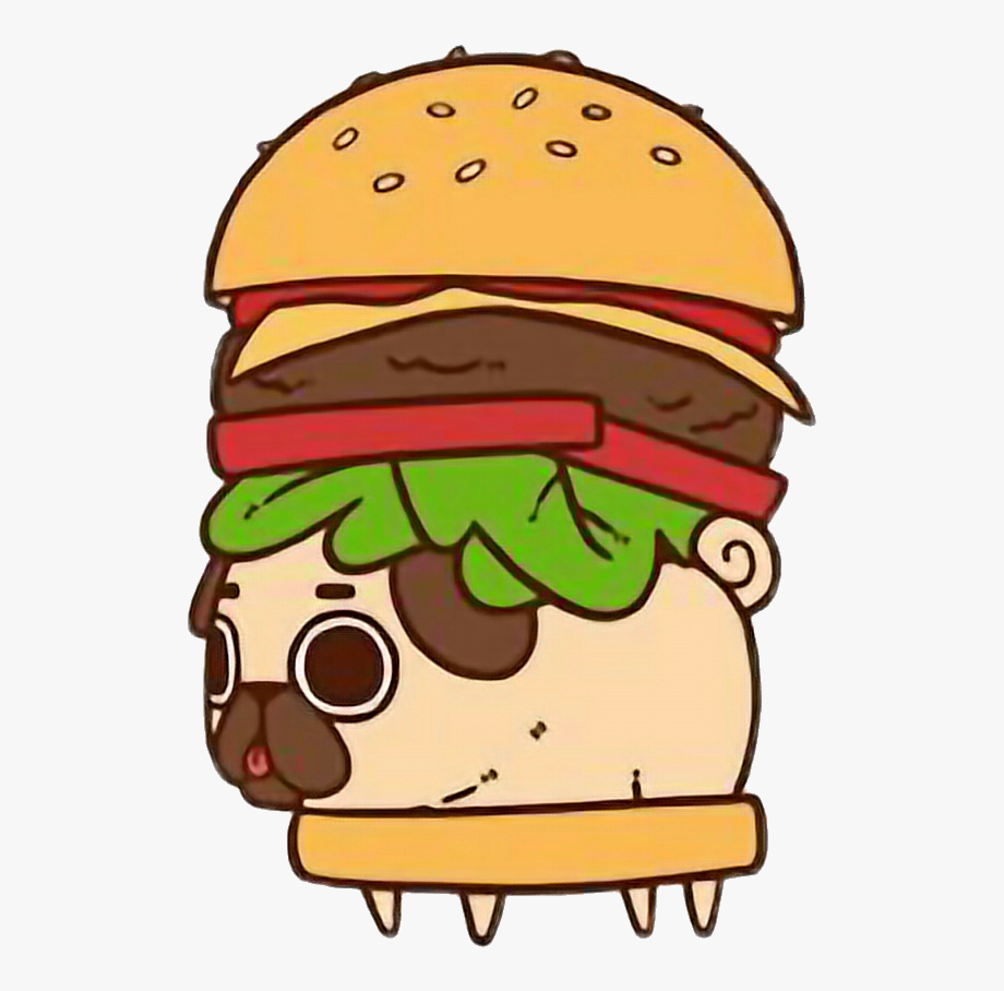 Pug dog burger.