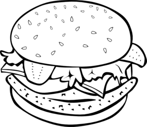 Burger logo clip.