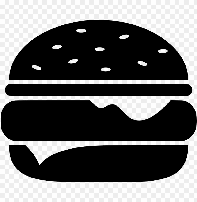 clipart burger silhouette