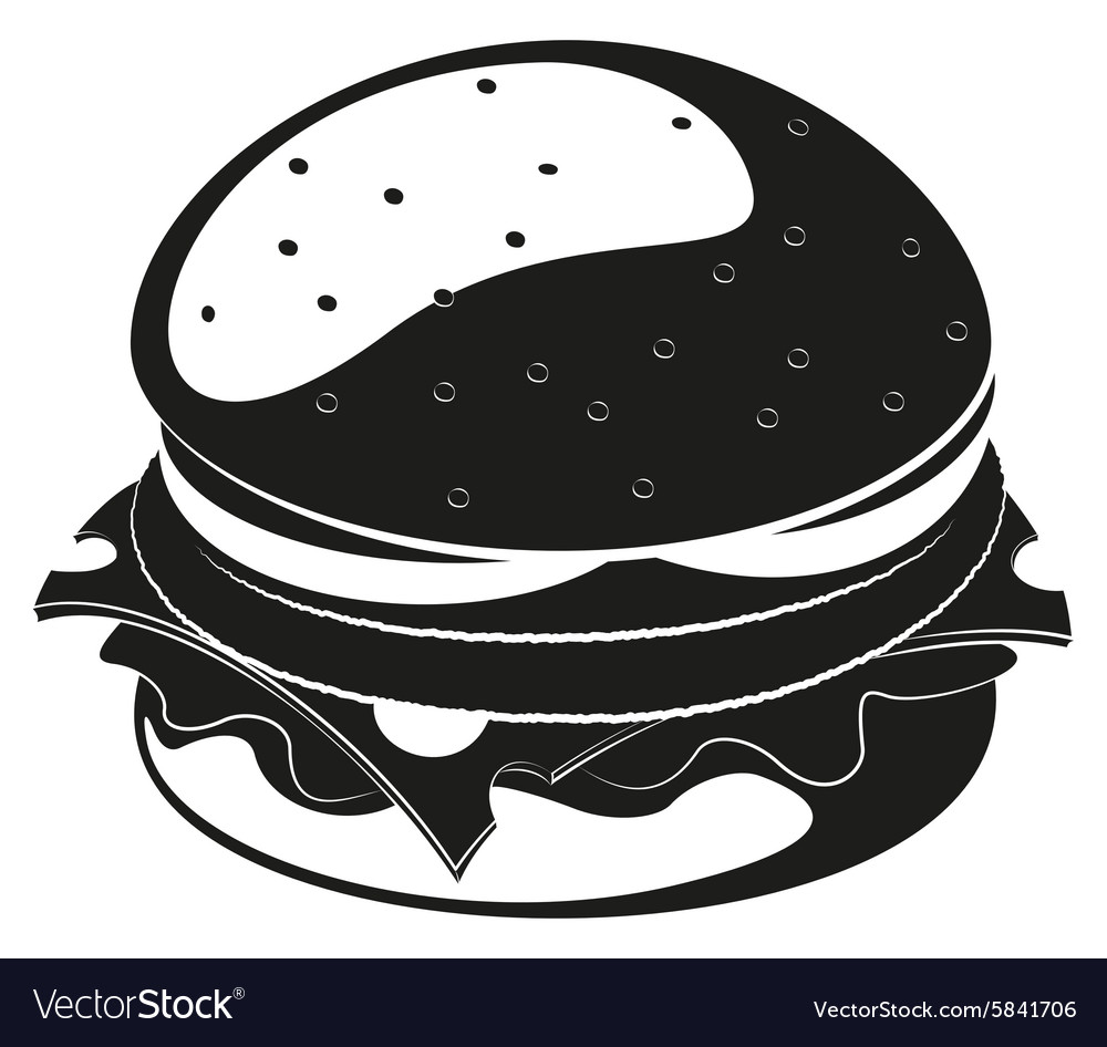 Burger silhouette.