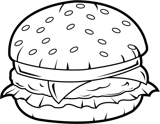 Free Hamburger Cliparts Black, Download Free Clip Art, Free