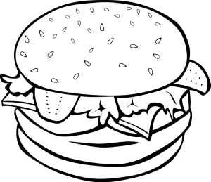 clipart burger white