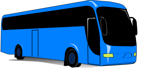 Blue Bus Clip Art at Clker