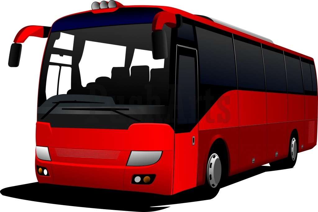 clipart bus coach