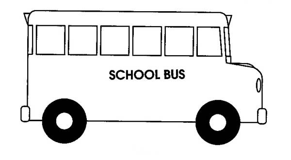 School bus coloring.